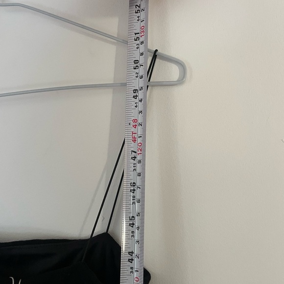 new meshki Jalia Thin Strap Ribbed
 Dress Black Midi Dress - Picture 6 of 7